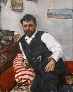 Portrett av maleren Konstantin Korovin av Valentin Aleksandrovich Serov