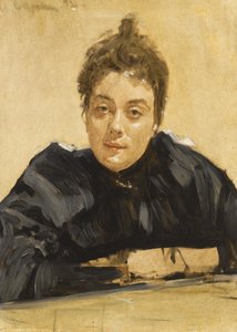 Portrett av kunstneren Maria Yakunchikova-Weber 1870-1902 av Valentin Aleksandrovich Serov