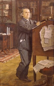 Portrett av komponisten Alexander Serov 1820-1871, 1889 av Valentin Aleksandrovich Serov