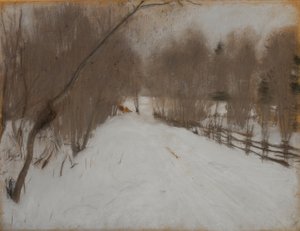 Vinterveien til Domotkanovo, 1904 av Valentin Aleksandrovich Serov