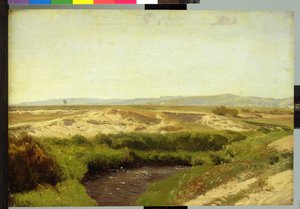 På Luneburg Heath, 1887 (olje på papir)