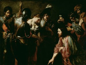 Kristus og ekteskapsbruddet av Valentin de Boulogne