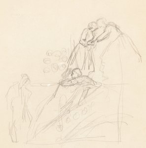 Figurstudier [verso] av Valentine Cameron Prinsep
