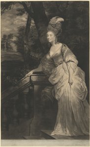 Georgiana Spencer, hertuginne av Devonshire, 1780. av Valentine Green