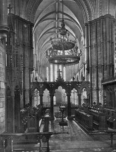 Interiør av Christ Church Cathedral, Dublin, Irland, 1924-1926. av Valentine and Sons Ltd