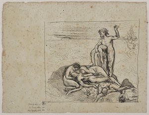 Studie for «Les tears» (tegning)