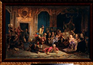 Narre ved hoffet til keiserinne Anne I av Russland (Anna Ivanovna av Valeri Ivanovich Jacobi