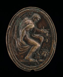 En sittende mann. av Valerio Belli