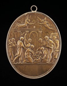 Hyrdenes tilbedelse, 1530-årene. av Valerio Belli