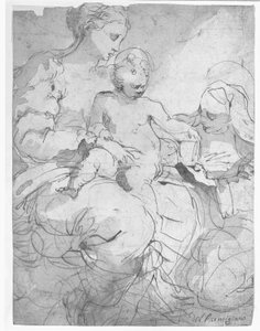 St. Catherines ekteskap av Valerio Castello