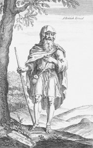 En britisk druid fra Stonehenge av William Stukeley, 1723 av Van Der Gucht