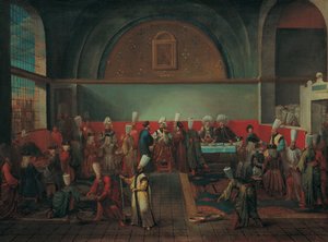 Middag på palasset til ære for en ambassadør, 1720-tallet