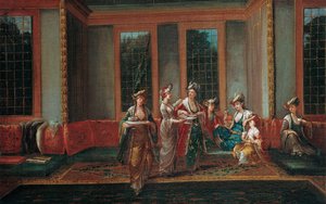 Kvinner som drikker kaffe, 1720-tallet