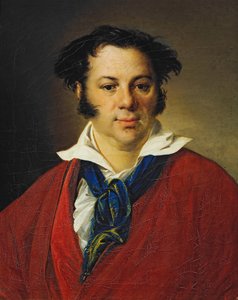 Portrett av Konstantin Ravich (Portrett av K. Ravich). Maleri av Vasili Andreyevich Tropinin (Vassili Tropinin) (1776-1857), olje på lerret av Vasili Andreevich Tropinin