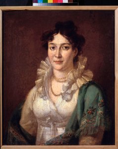 Portrett av prinsesse Isabella de Conti (Portrett av prinsesse Isabella de Conti) - Maleri av Vasili Andreyevich Tropinin (Vassili Tropinine) (1776-1857), olje på lerret, rundt 1810 - russisk kunst fra 1800-tallet - Museum of Private Collections in A Pushk av Vasili Andreevich Tropinin