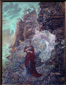 Sappho og Pegasus av Vasili Dmitrievich Millioti