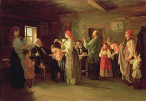 Inspeksjon av et barnehjem, 1866 av Vasili Efimovich Kallistov