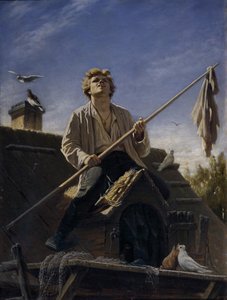 En mer fancy due, 1874 av Vasili Grigorevich Perov
