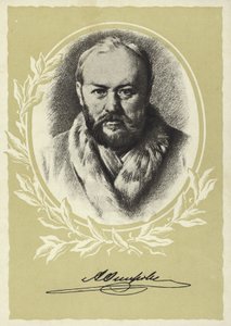 Alexander Ostrovsky , russisk dramatiker av Vasili Grigorevich Perov