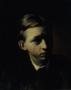 Portrett av maleren Nikolai Alexeyevich Kasatkin 1859-1930, 1876 av Vasili Grigorevich Perov