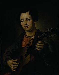 Gitarspilleren, 1850-tallet av Vasili Grigorevich Perov