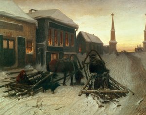 Den siste tavernaen ved byportene av Vasili Grigorevich Perov