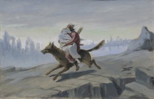Ivan Tsarevich rir på den grå ulven, slutten av 1870-tallet - begynnelsen av 1880-tallet
