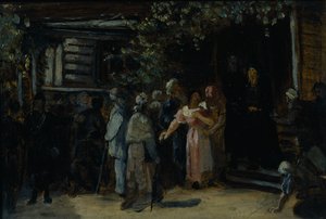 Besøke en eremitt, 1870-tallet av Vasili Grigorevich Perov
