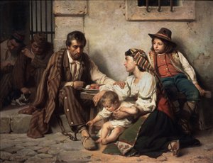 Familie på besøk hos en fange, 1868