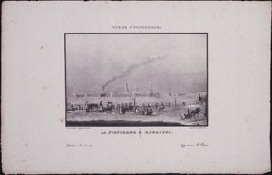 Utsikt over St. Petersburg. Peter og Paul-festningen, 1833 av Vasili Semenovich Sadovnikov