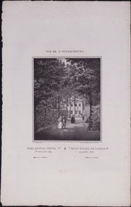 Utsikt over St. Petersburg. Sommerpalasset til Peter den store, 1833 av Vasili Semenovich Sadovnikov