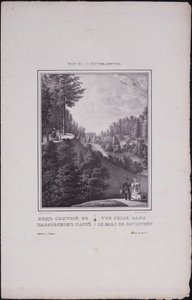 Utsikt over St. Petersburg. Utsikt over parken i Pavlovsk, 1833 av Vasili Semenovich Sadovnikov