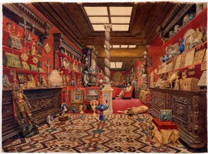 Alexandre Basilewsky - Galleriet til Alexander Basilewsky-residensen i Paris par Vereshchagin, Vasili Vasilyevich (1842-1904)