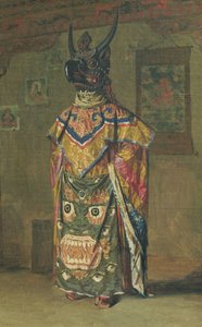 Buddhistiske Lama under høytiden i Pemionchi-klosteret, 1874-76 av Vasili Vasilievich Vereshchagin