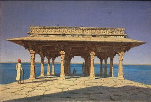 Kveld i Lake Jaipur-distriktet i Rajasthan-staten, India, 1874 av Vasili Vasilievich Vereshchagin