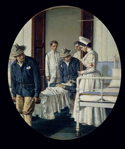 På et militærsykehus av Vasili Vasilievich Vereshchagin