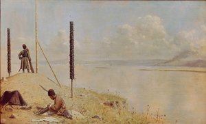Pikett ved Donau, 1878-1879 av Vasili Vasilievich Vereshchagin