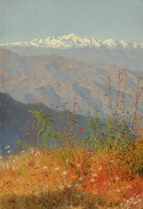 Solnedgang i Himalaya av Vasili Vasilievich Vereshchagin