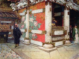 Shinto-tempelet i Nikko, Japan av Vasili Vasilievich Vereshchagin