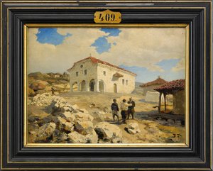 En kirke på Balkan, 1877 av Vasilij Dmitrievich Polenov