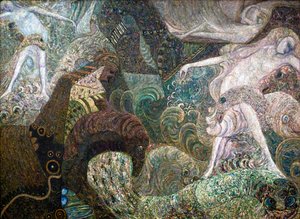 Havbunn, slutten av 1800- eller begynnelsen av 1900-tallet. av Vasily Ivanovich Denisov
