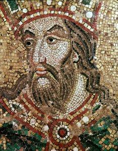 Hodet til en konge (mosaikkdetalj av Veneto Byzantine School