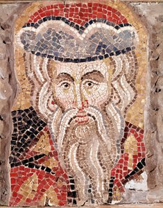 Hodet til en profet (mosaikk av Veneto Byzantine School