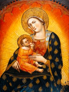 Panel med Madonna og barn av Veneziano Caterino
