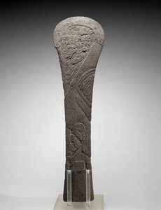 Palma med en vannfugl, 300-1200 e.Kr. (basalt)