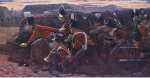 Det forlatte håpet ved Badajos, illustrasjon fra Cassells History of England, 1900-tallet