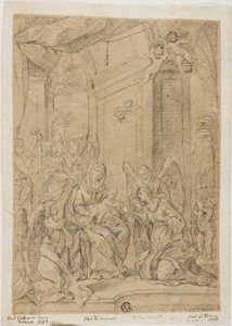 Mystisk ekteskap av St. Catherine av Veronese (Paolo Caliari)