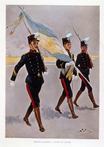 Argentinske hærkadetter i praksis av Vicente Blasco Ibanez