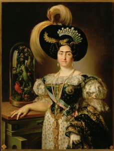 Marie-Francoise Braganza y Bourbon, kone til kong Carlos V (maleri på lerret)
