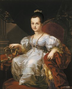 Portrett av Isabella II som barn (olje på lerret) av Vicente Lopez y Portana